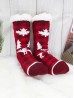 Reindeer Theme Plaid Indoor Anti-Skid Slipper Socks Reindeer Theme Plaid Indoor Anti-Skid Slipper Socks